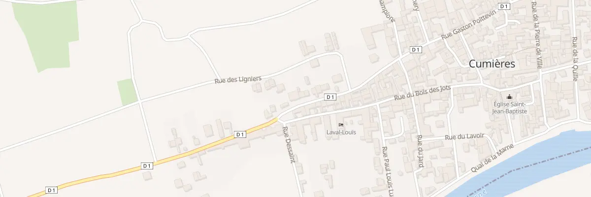 Plan du 380 Rue Gaston Poittevin à Cumières