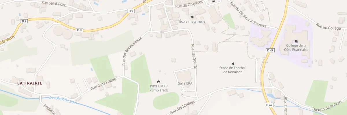 Plan du 154 Rue des Sports à Renaison