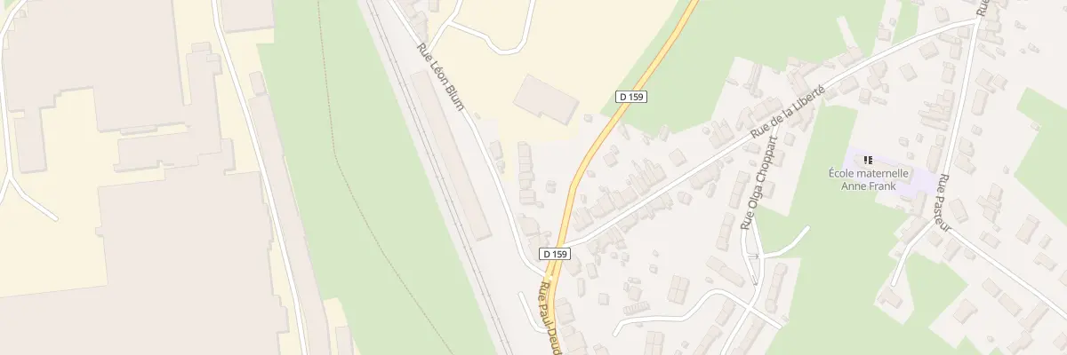 Plan du 16 Rue Léon Blum à Feignies