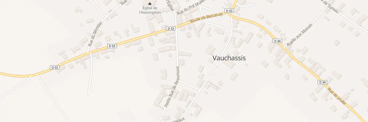 Plan du 5 Ptr Petite Rue de Beaumont à Vauchassis