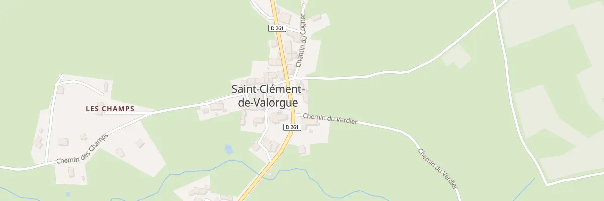 Plan du 7 Pl de l’Abbe Dussol à Saint-Clément-de-Valorgue