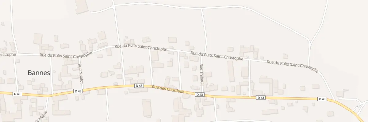 Plan du 58 Rue du Puits St Christophe à Bannes