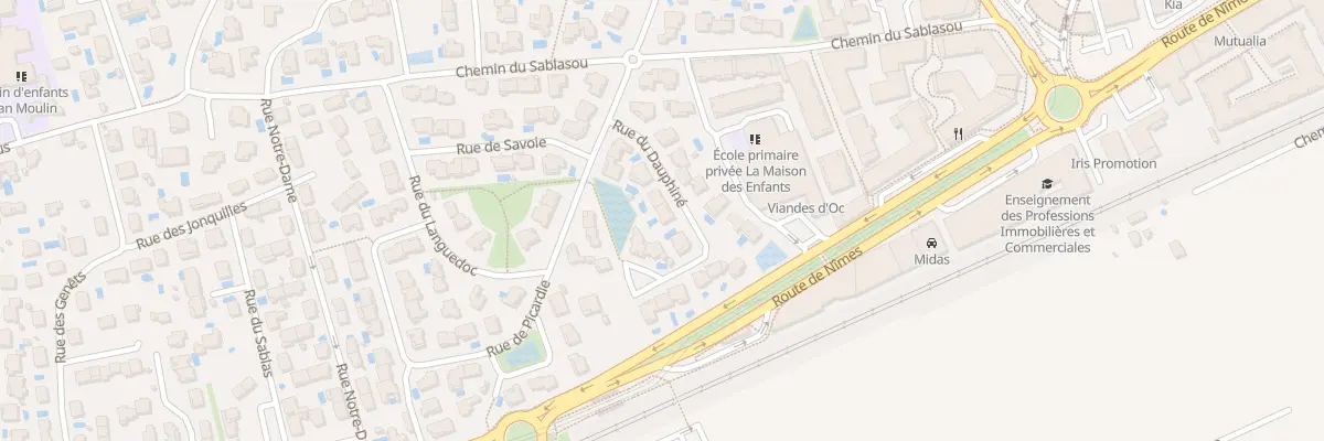 Plan du 6 Rue du Dauphiné à Castelnau-le-Lez