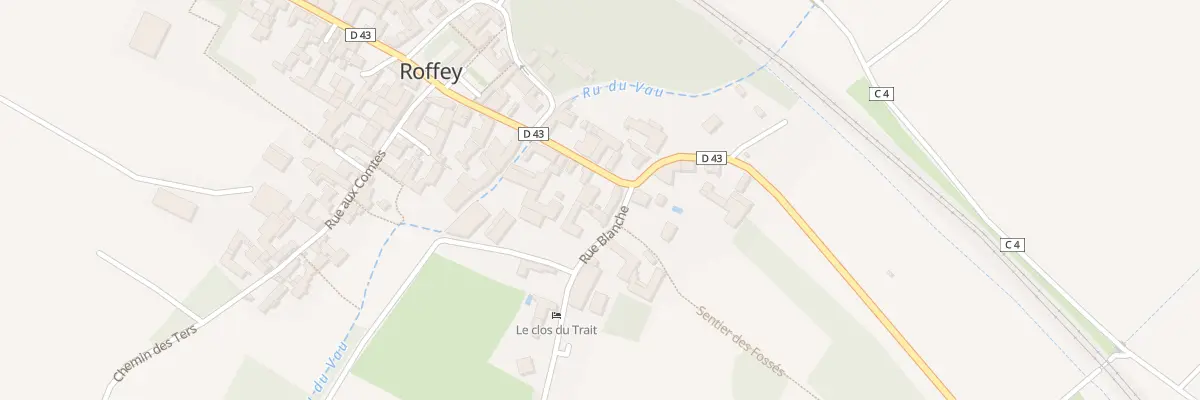Plan du 14 Gr Grande Rue à Roffey
