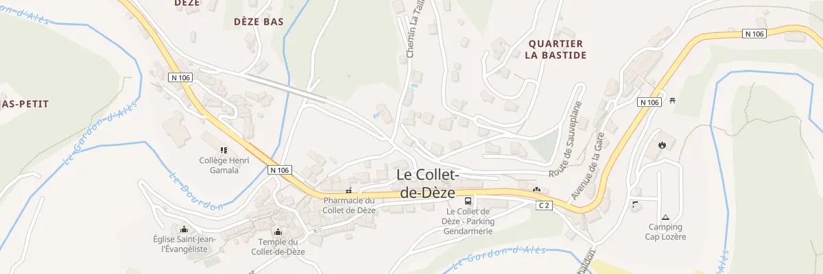 Plan du 5308 La Vigne au Collet-de-Dèze