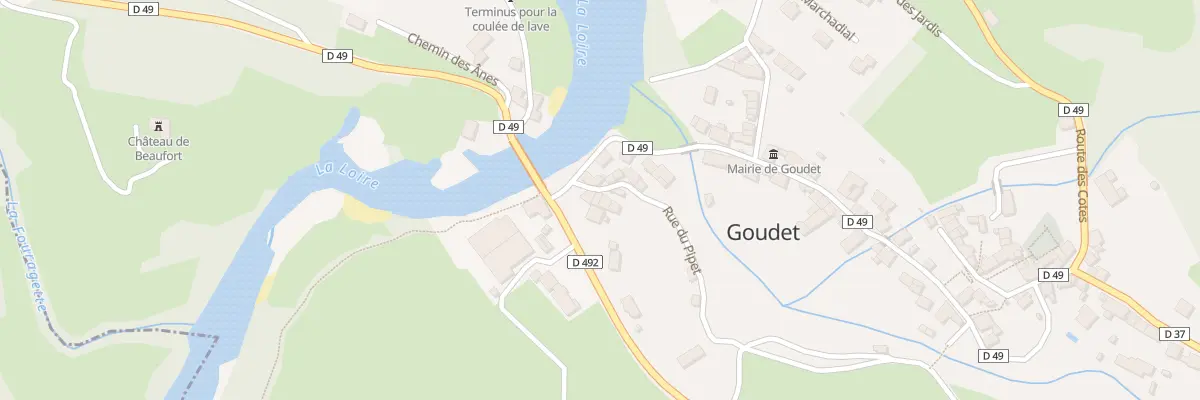 Plan du 5021 Le Bourg à Goudet