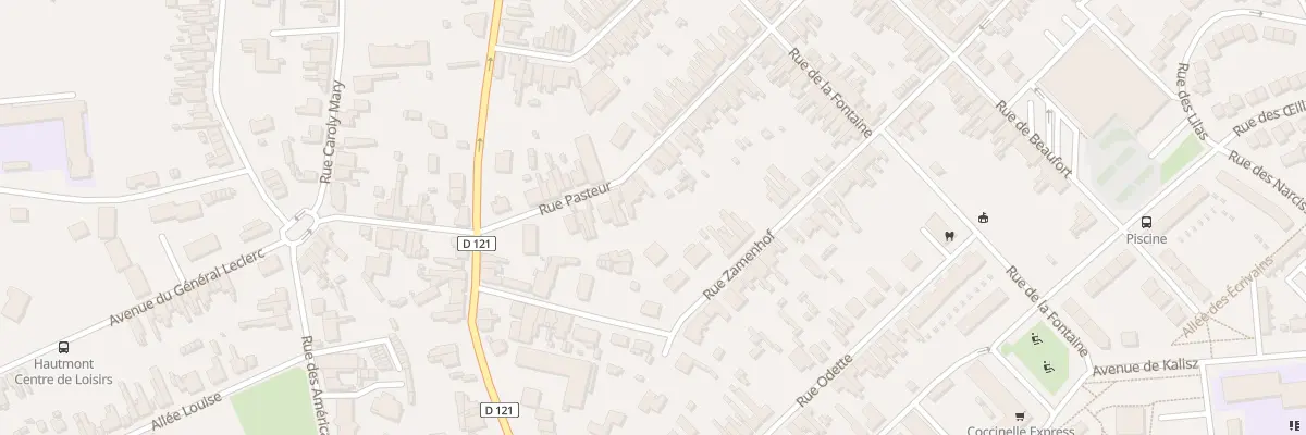 Plan du 84 Rue Pasteur à Hautmont