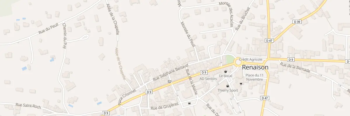 Plan du 122B Rue Stephane Bertaud à Renaison