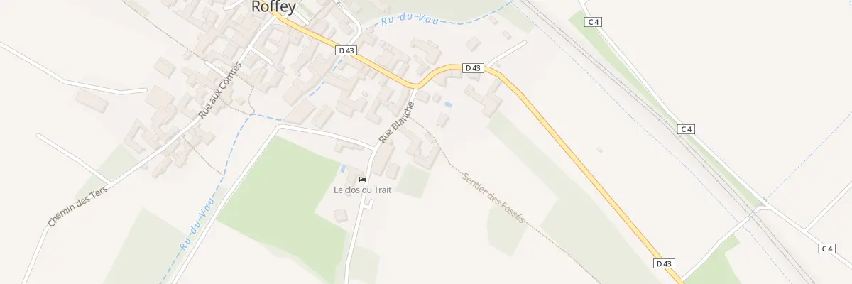 Plan du 9001 Rue Blanche à Roffey