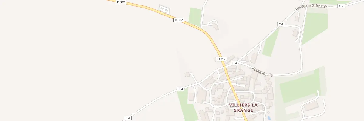 Plan du 86 Villiers La Grange Hameau à Grimault