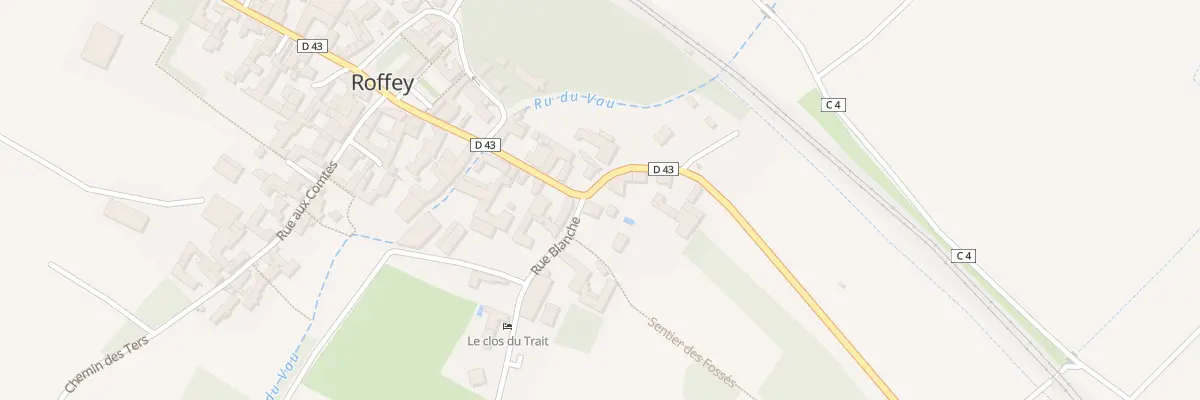 Plan du 16 Gr Grande Rue à Roffey