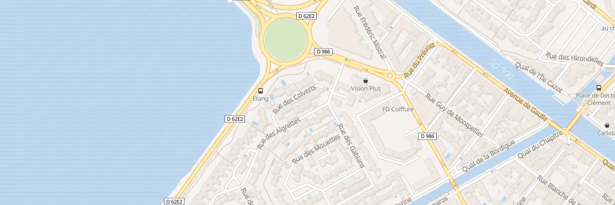 Plan du 2 Rue des Aigrettes à Palavas-les-Flots