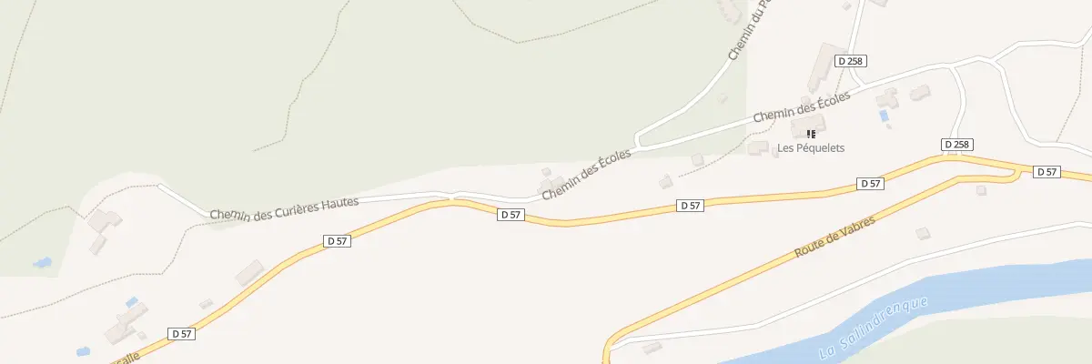 Plan du 290 Che des Écoles à Thoiras-Corbès
