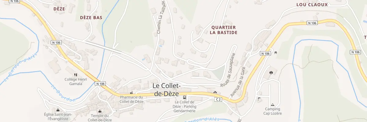 Plan du 11 Rte de Sauveplane au Collet-de-Dèze