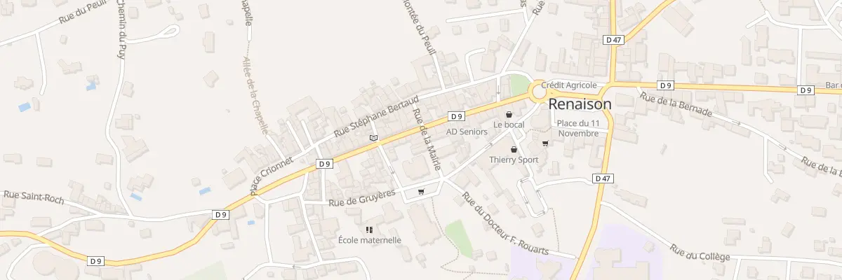 Plan du 47 Rue de la Mairie à Renaison