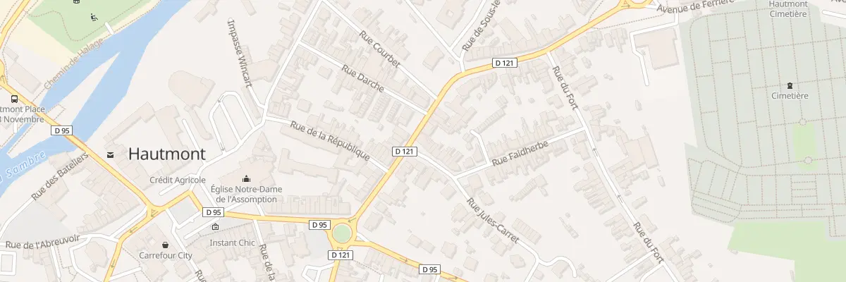 Plan du 3 Rue Faidherbe à Hautmont
