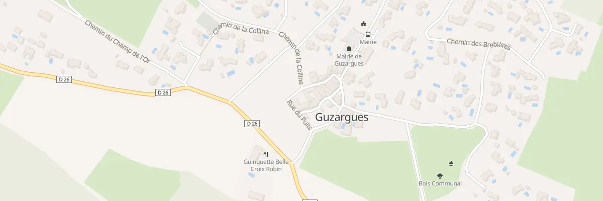 Plan du 7 Pl de l’Eglise à Guzargues