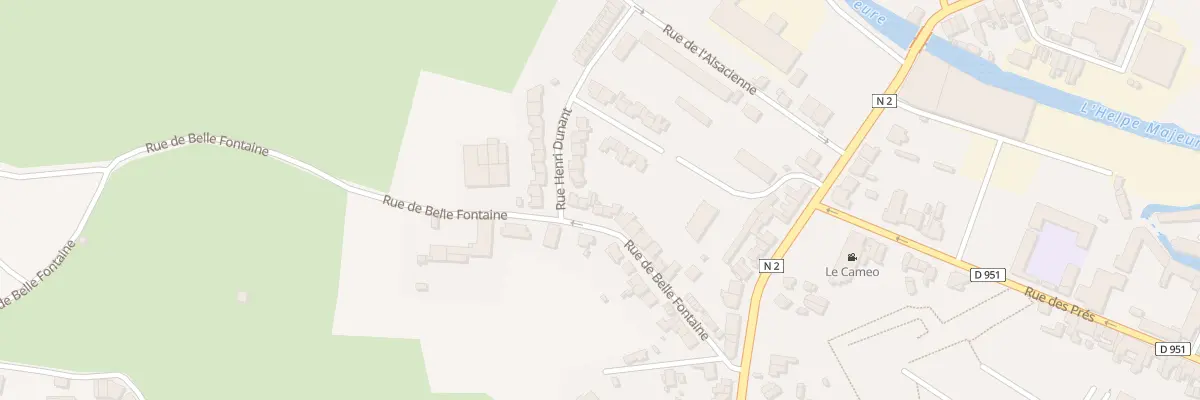 Plan du 20 Rue de Bellefontaine à Avesnes-sur-Helpe