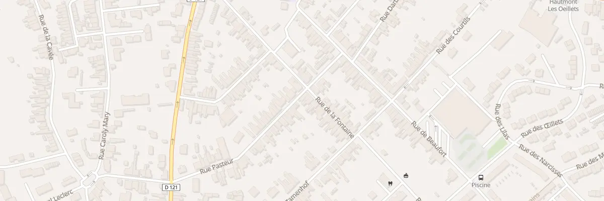 Plan du 60 Rue de la Fontaine à Hautmont