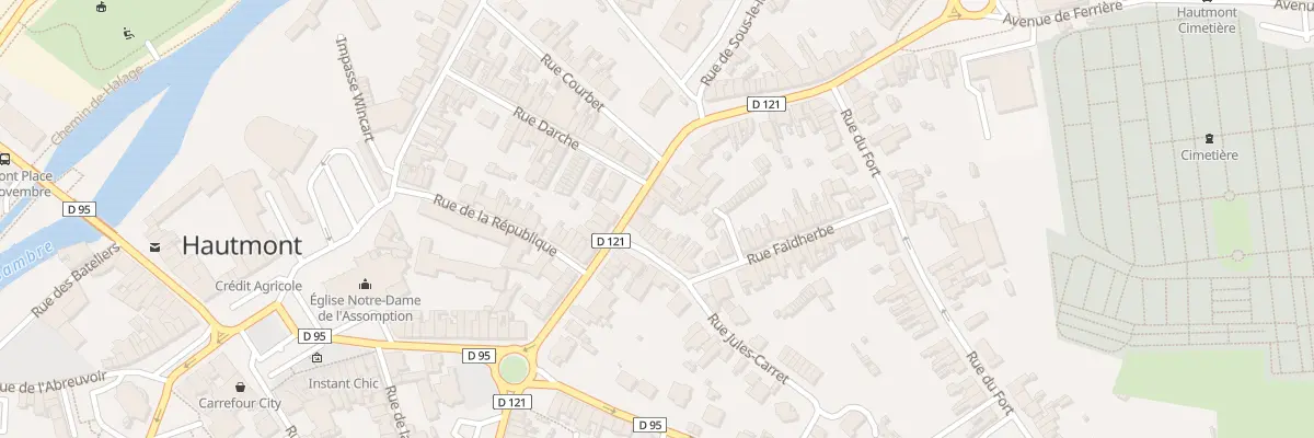Plan du 5 Rue Faidherbe à Hautmont