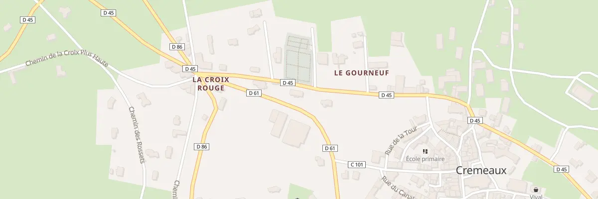 Plan du 139 Rte du Forez à Cremeaux