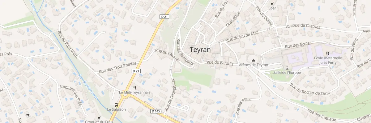 Plan du 6 Rue des Remparts à Teyran