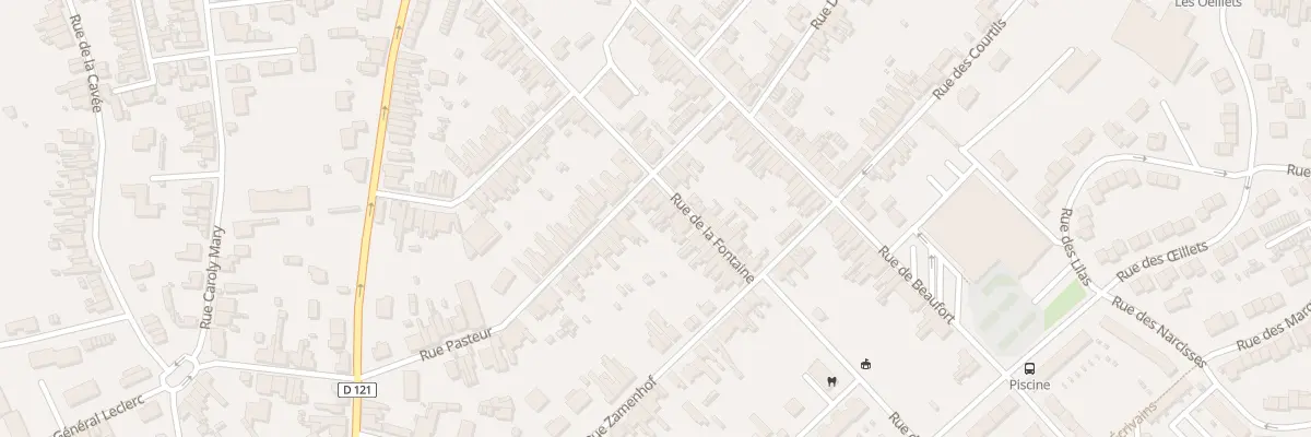 Plan du 66 Rue de la Fontaine à Hautmont