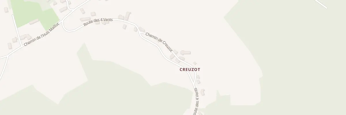 Plan du 7 Che de Creuzot à Chaumard