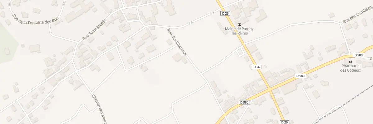 Plan du 3 Rue des Charmes à Pargny-lès-Reims