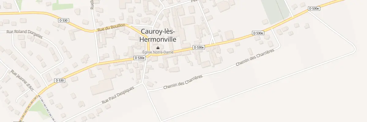 Plan du 6 Rue du Général de Gaulle à Cauroy-lès-Hermonville
