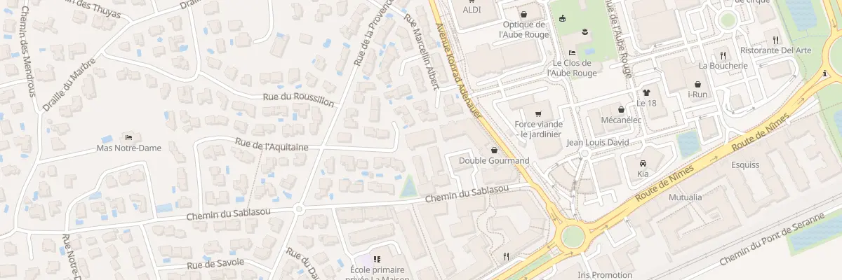 Plan du 517 Che du Sablassou à Castelnau-le-Lez