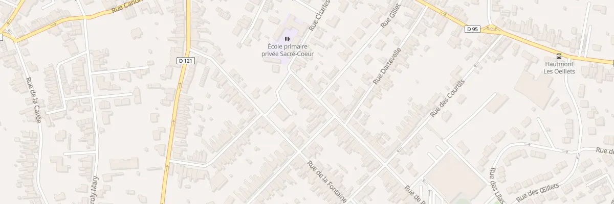 Plan du 34 Rue Beaufort à Hautmont