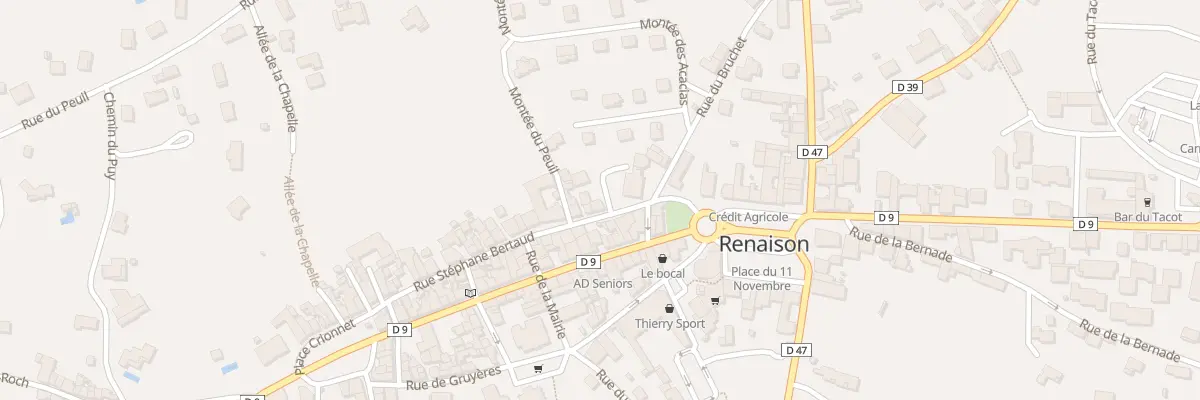 Plan du 38 Rue Stephane Bertaud à Renaison