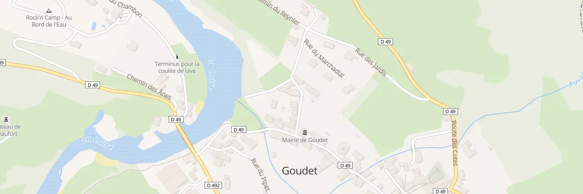 Plan du 5104 Le Bourg à Goudet