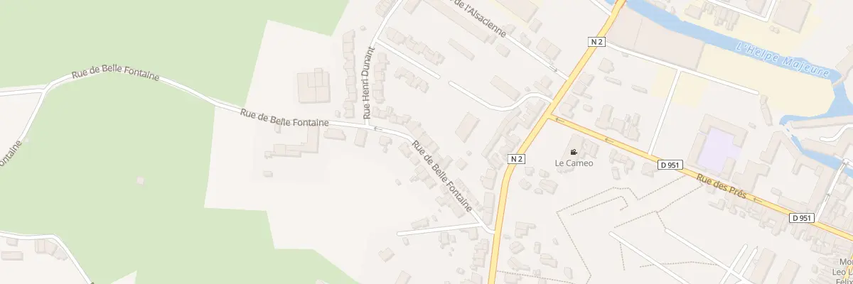 Plan du 12 Rue de Bellefontaine à Avesnes-sur-Helpe