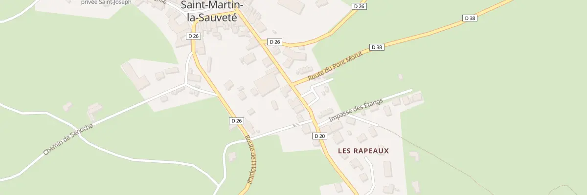 Plan du 178 Rte de Boën à Saint-Martin-la-Sauveté