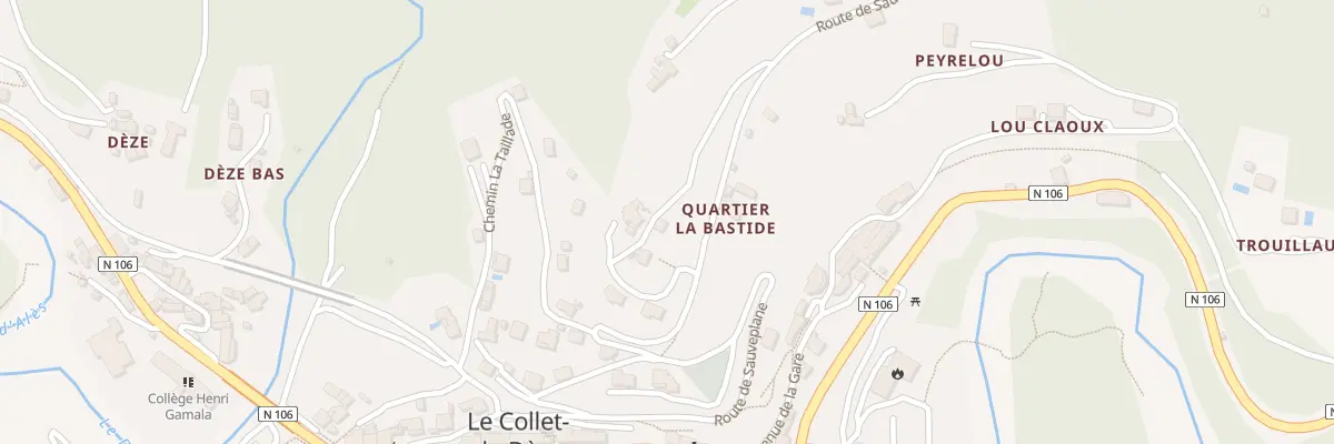 Plan du 5374 La Bastide au Collet-de-Dèze