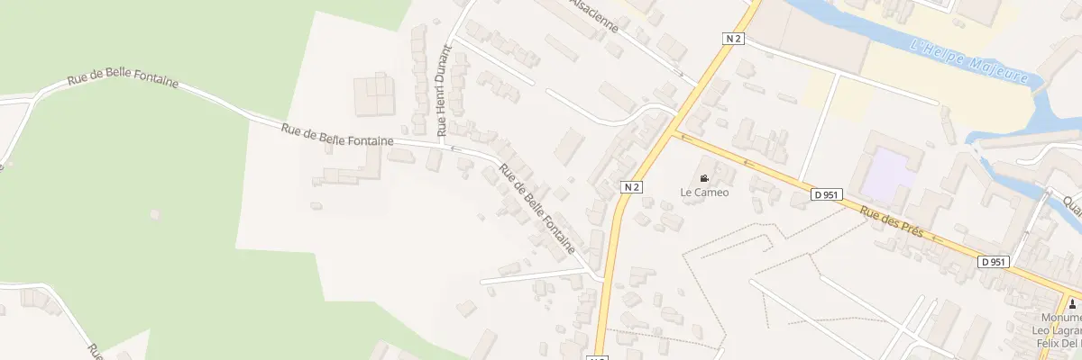 Plan du 10 Rue de Bellefontaine à Avesnes-sur-Helpe