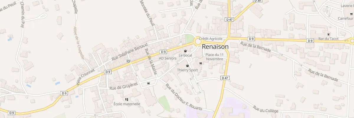 Plan du 58 Rue de Gruyères à Renaison