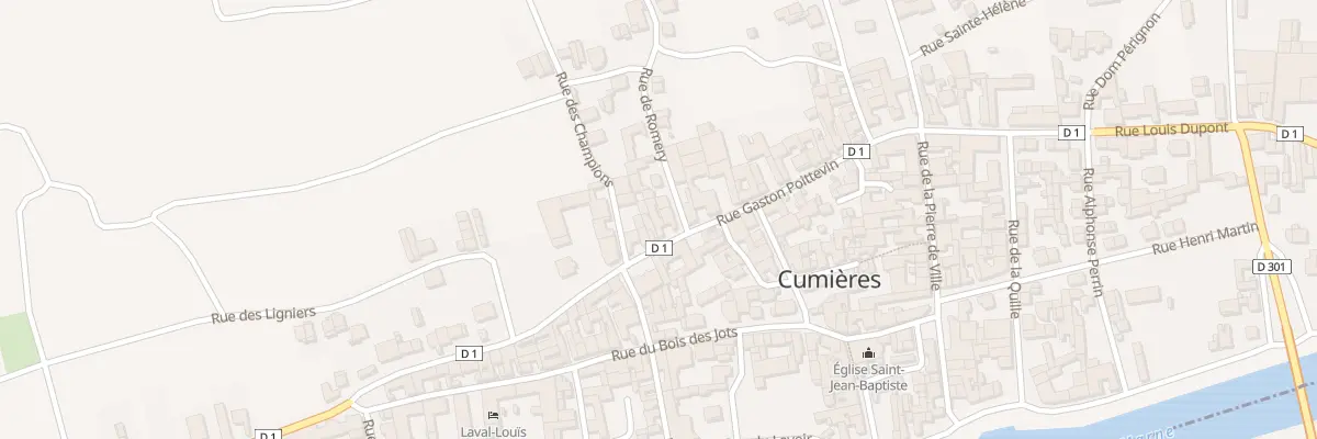 Plan du 156 Rue Gaston Poittevin à Cumières