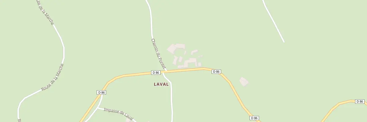 Plan du 1427 Rte de Moulin Chérier à Cremeaux