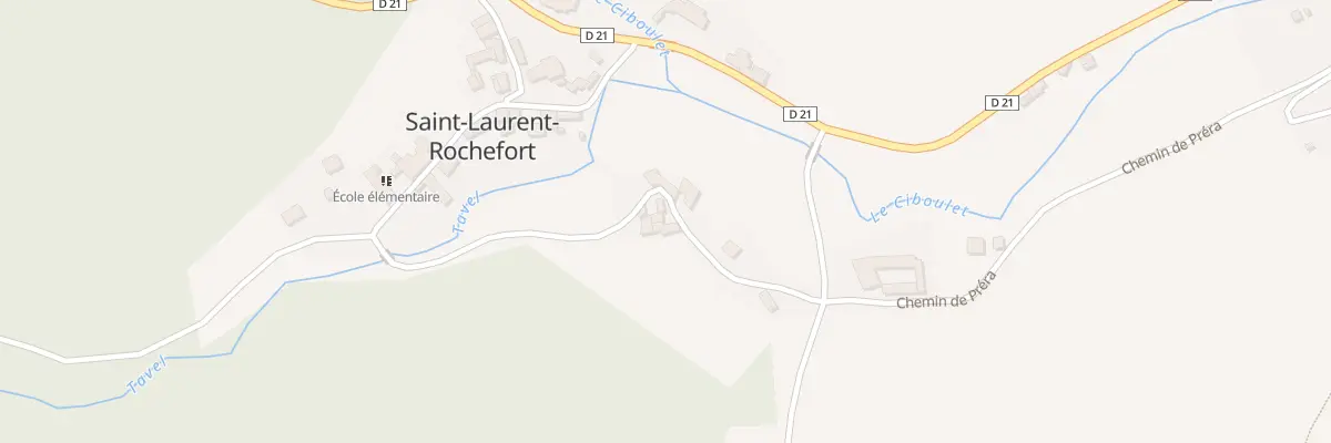 Plan du 1 Grossat à Solore-en-Forez