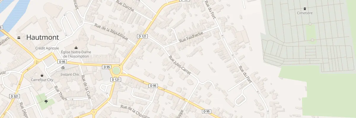 Plan du 3 Rue Jules Carret à Hautmont