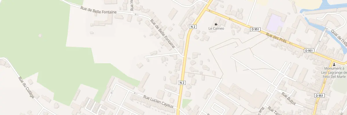 Plan du 1 Rue de Bellefontaine à Avesnes-sur-Helpe