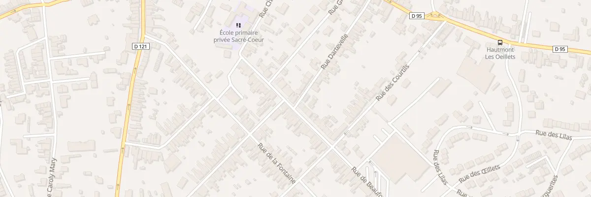 Plan du 45 Rue Beaufort à Hautmont