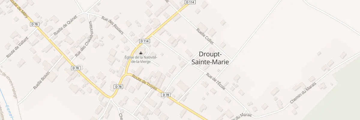 Plan du 3 Rue de la Vieille Ecole à Droupt-Sainte-Marie