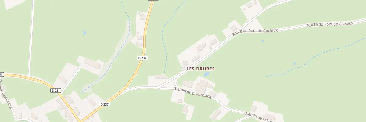 Plan du 191 Rte du Pont de Cheleux aux Guerreaux