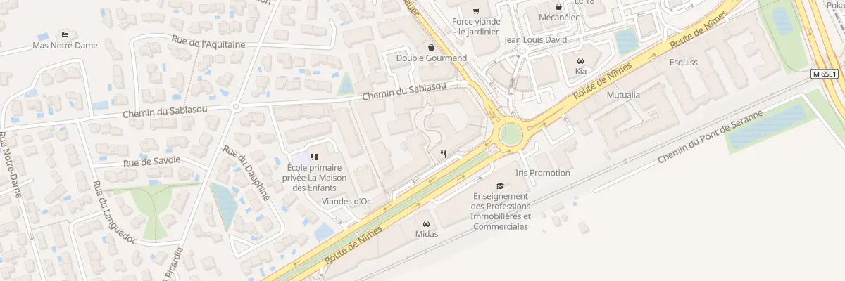 Plan du 520 Che du Sablassou à Castelnau-le-Lez