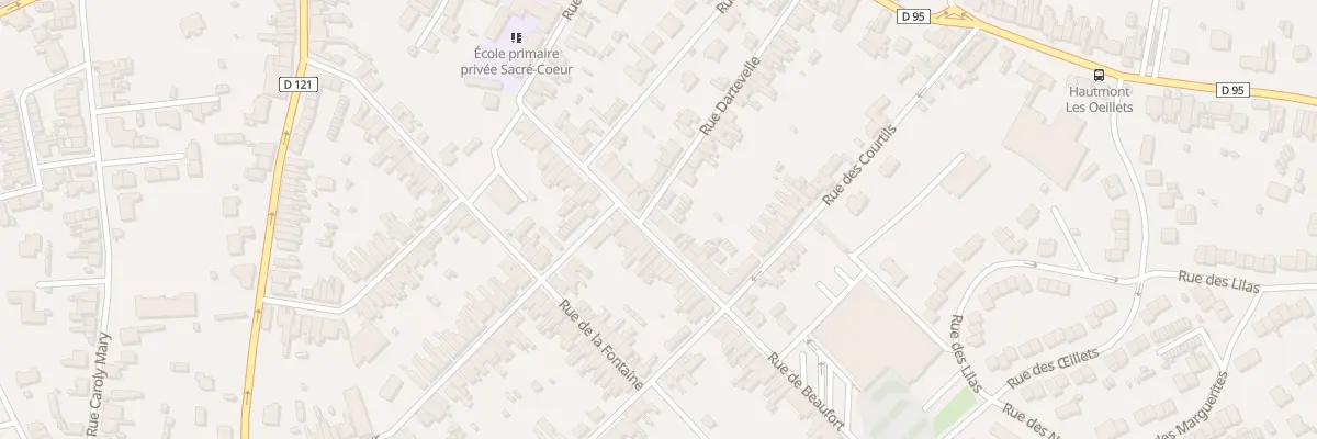 Plan du 47 Rue Beaufort à Hautmont
