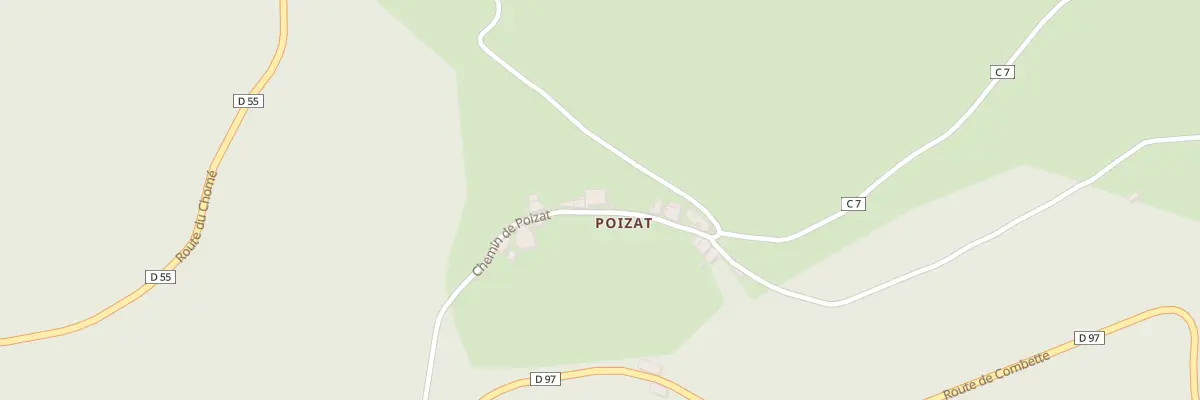 Plan du 630 Che de Poizat à Palogneux